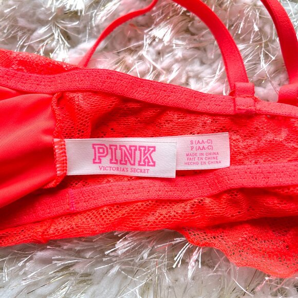 New Victoria's Secret Pink Lace Bralette Small AA-C NWT - Picture 6 of 8